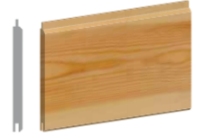 Softwood 100mm T&G Cladding (Tongue & Groove)