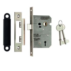 3 Lever Contract Mortice Lock 3" 76mm LSE5330NP/BP