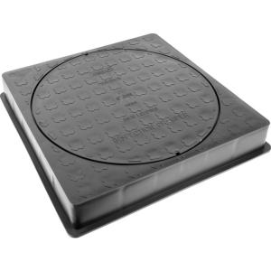 Aquaflow U/G 470mm Dia Square Plastic Cover & Frame MCCRPLSQ