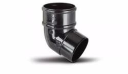 Aquaflow 68mm Black Round Downpipe Bend 135° AB2BL