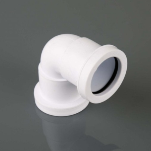 Brett Martin 40mm White Push Fit Waste 90° Knuckle Bend W927W