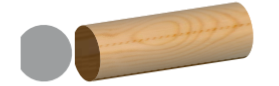 Softwood Mopstick Handrail ex 50 x 50mm x 4.2m