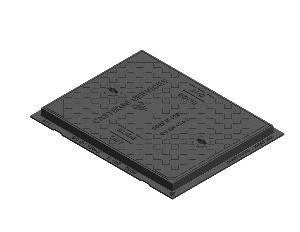 600 x 450 B125 Ductile Iron manhole Cover & Frame