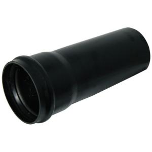 Aquaflow 110mm Black Single Socket Soil Pipe 4mtr SPS4MBL