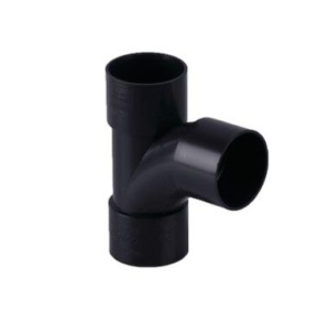 Brett Martin 32mm Black Push Fit 92.5° Swept Tee W903B