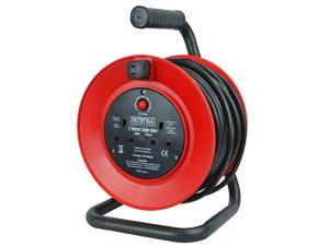 Faithfull Twin Socket Cable Reel 25mtr