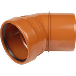 Aquaflow 110mm U/G 45 Deg Double Socket Bend UGSB45