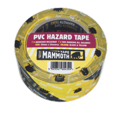 Everbuild Self Adhesive Hazard Warning Tape Black/Yellow
