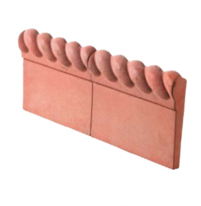 Twist Top Edging Terracotta 450mm x 170mm