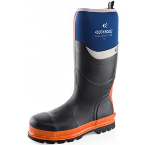 Buckler Buckbootz S5 Safety Wellington Boots Blue/Orange