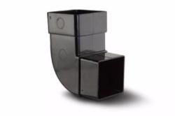 Polypipe 65mm Black Square 92 deg Downpipe Bend (RS232B)