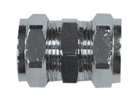 Chrome Plated Compression Connector 15mm