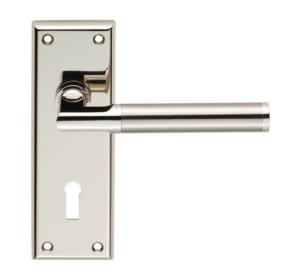 Sessanta Lock Furniture Pol/Satin Nickel SZR061PNSN/RP