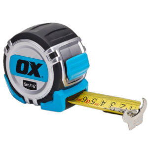 Ox Pro Heavy Duty Tape Measure - 5m/16Ft