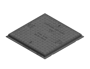 600 x 600 B125 Ductile Iron manhole Cover & Frame