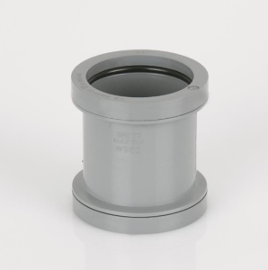 Brett Martin 40mm Grey Push Fit Waste Straight Connector W922G