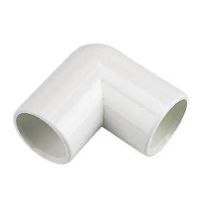 White 21.5mm Overflow 90° Knuckle Bend