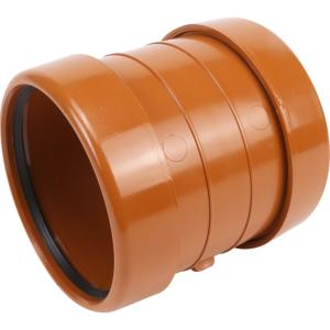 Aquaflow 110mm U/G  Double Socket Straight Coupling UGPVCB