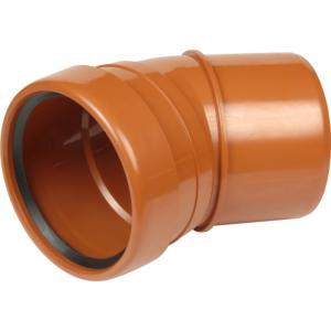 Aquaflow 110mm U/G 30 Deg Double Socket Bend UGSB30