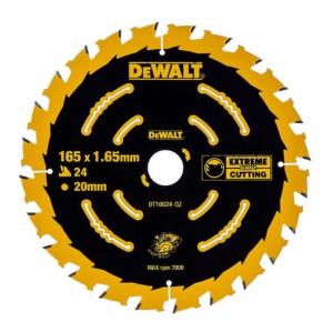 Dewalt Cordless Circular Saw Blade 165 x 20mm x 24T