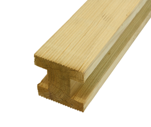 Elite Grooved H Fence Post