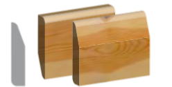 Dual Pattern Skirting Chamfered/Pencil Round 100mm x 19mm