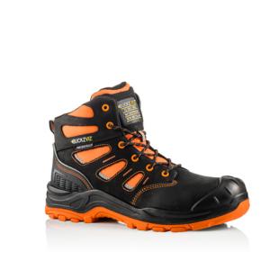 Buckler Buckviz Lace Safety Boot Black/Hi Vis Orange