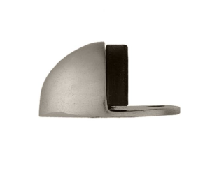 Floor Mounted Door Stop Satin Nickel Oval