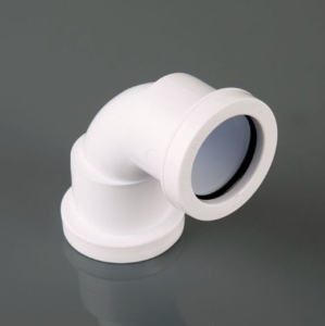 Brett Martin 32mm White Push Fit 90° Knuckle Bend W907W