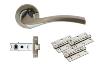 Sines Ultimate Door Latch Pack Satin/Polished Chrome