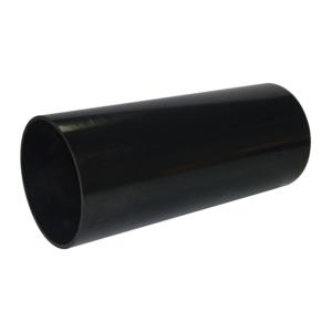 Aquaflow 110mm Black Single Socket Soil Pipe 3mtr SPS3MBL