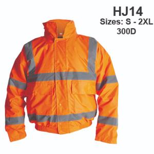 Hi-Vis Orange Bomber Jacket