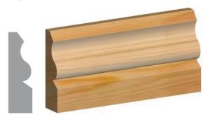 25 x 75mm Ogee Architrave 4.2mtr