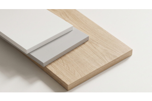 stacked melamine boards