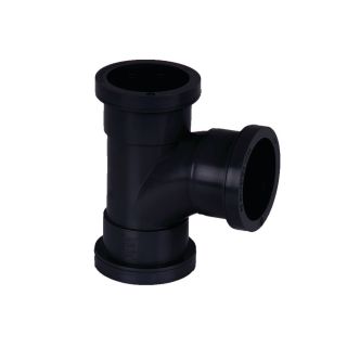Brett Martin 40mm Black Push Fit Waste 92.5° Swept Tee W923B
