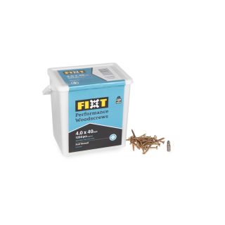 Fixt Performance Wood Screw Tub 4.0 x 40mm (Tub of 1200)