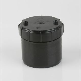 Brett Martin 110mm Black Soil Access Cap  BS431B