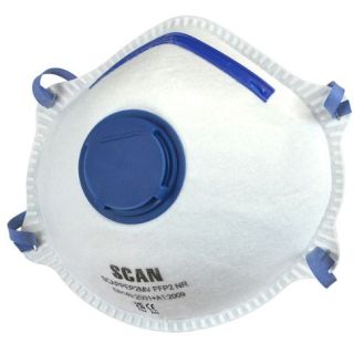 SCAN Moulded Disposable Mask Valved FFP2 Protection (Pack 3)SCAPPEP2MV