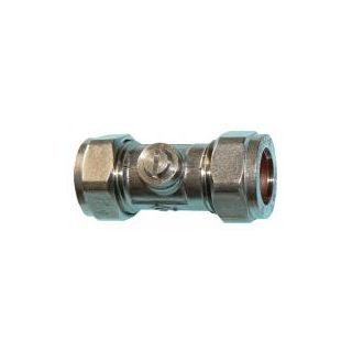 QQE 15mm Isolating Valve Chrome Plated 10030209