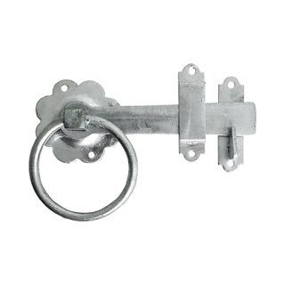 Plain Ring Gate Latch 150mm 6 Galvanised RGL6GP