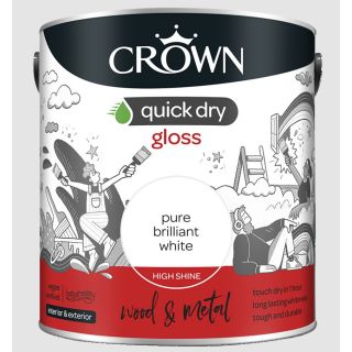 Macpherson Quick Dry Gloss 1ltr Brilliant White 5101249