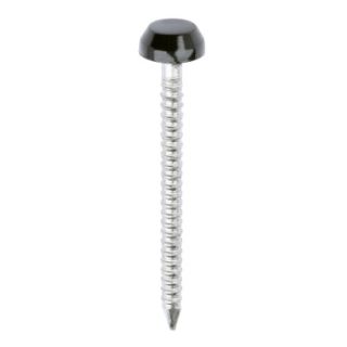 Polymer Headed Pins 30mm - A4 Stainless Steel - Black PP30BL