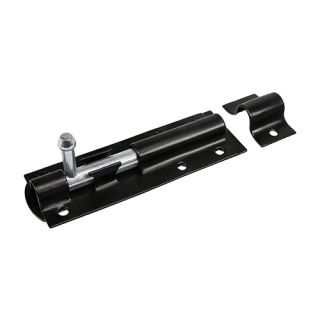 Straight Tower Bolt 150mm 6 Epoxy Black TBS6BB