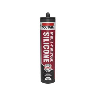Soudal Multi Purpose Silicone  + Fungicide 270ml Bril.White 121643