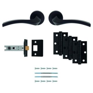 Sines Ultimate Door Latch Pack MATT BLACK UDP008MB/INTBP