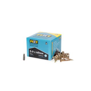 Fixt Performance Wood Screws 5.0 x 40mm (Box of 200)