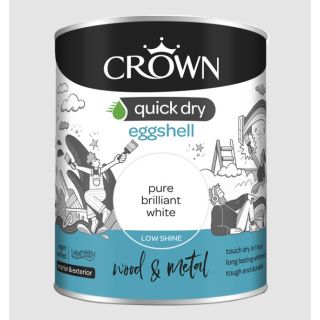Macpherson Quick Dry Eggshell 1ltr Brilliant White 5101251