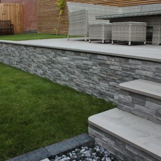 Rok Grey Porcelain Wall Cladding 385 X 75mm (0.75m²)