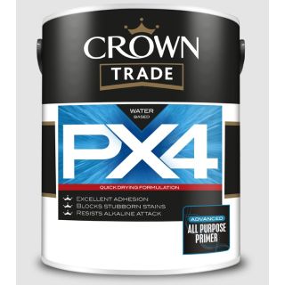 Crown Trade PX4 All Purpose Primer White 1ltr 5094752