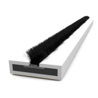 15mm x 4mm Intumescent Brush Strip 2.1M Length ** WHITE ** 154FSW